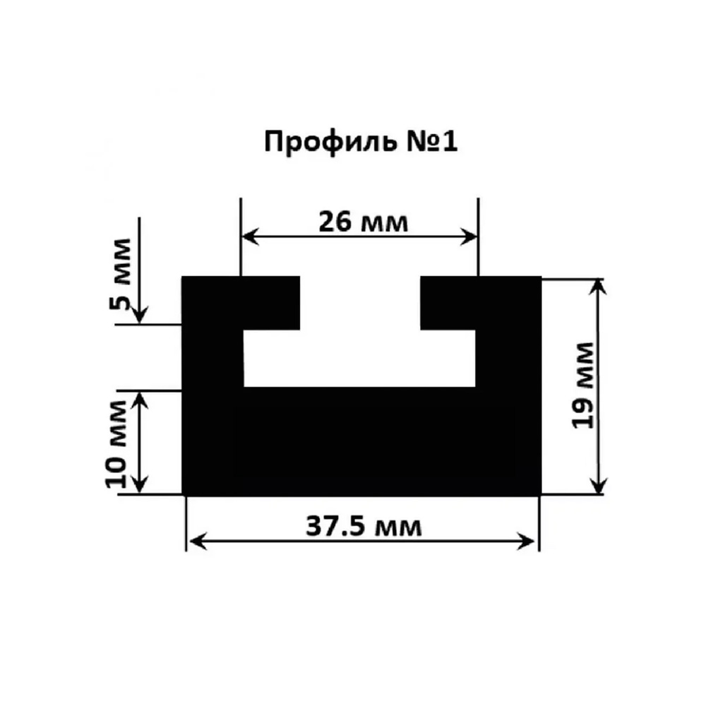 картинка Склиз Sledex 8 (1) профиль для Ski-Doo Длина: 1422 мм, цвет: черный от магазина Одежда+