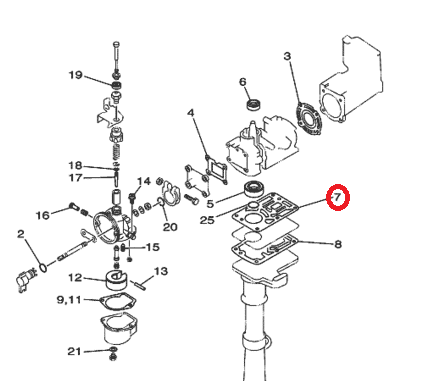 картинка Прокладка под блок Yamaha 2 (PREMARINE) от магазина Одежда+