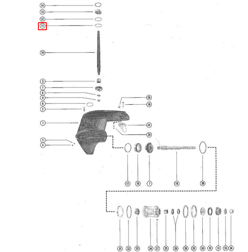 картинка Кольцо резиновое MERCRUISER (25-54030; F523555) (Quicksilver) от магазина Одежда+