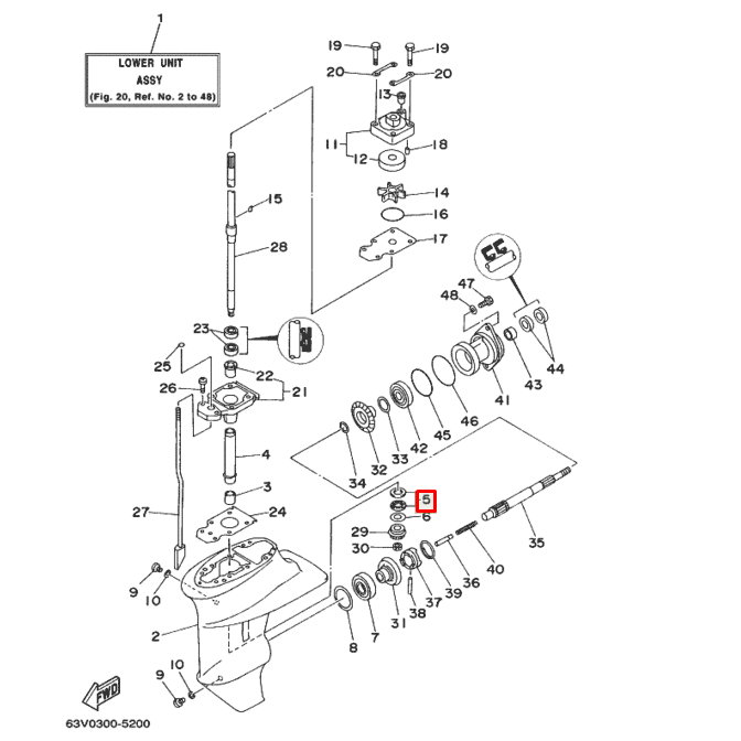 картинка Подшипник роликовый Yamaha 9.9-15, F8-15 (15x28x2) (RT) от магазина Одежда+