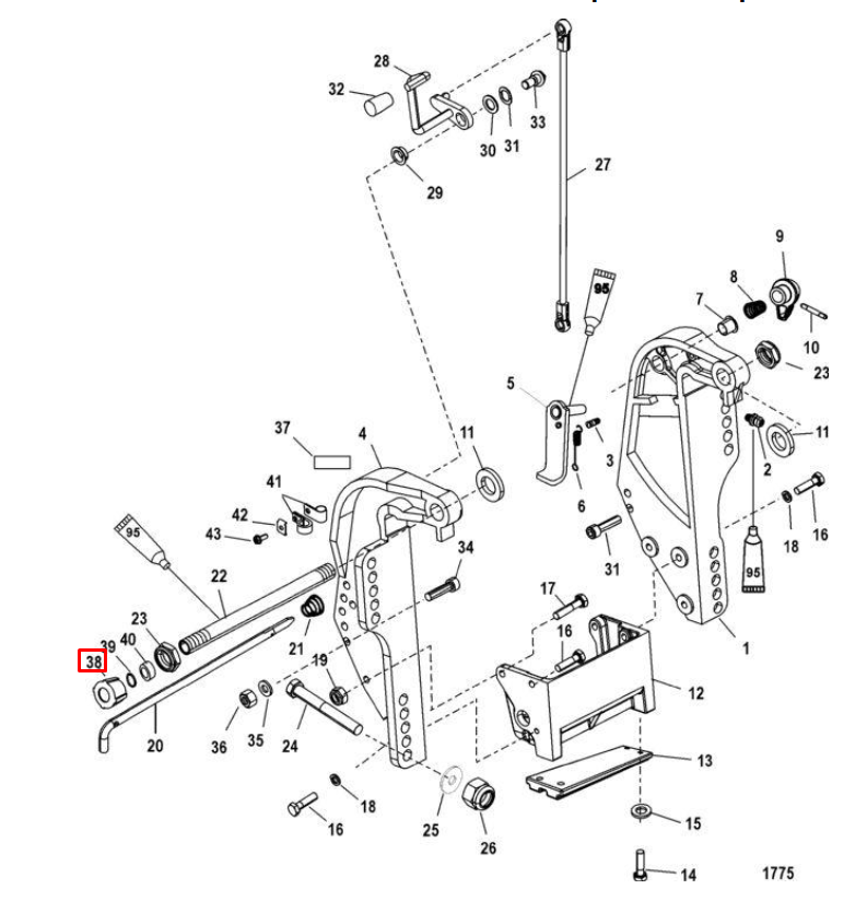 картинка Комплект уплотнений (кольца резиновые) MERCURY 26-60 SEAL KIT (Quicksilver) от магазина Одежда+