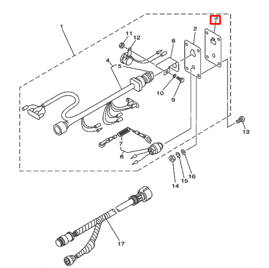 картинка Панель переключателя Yamaha (6R5-82571-01) от магазина Одежда+