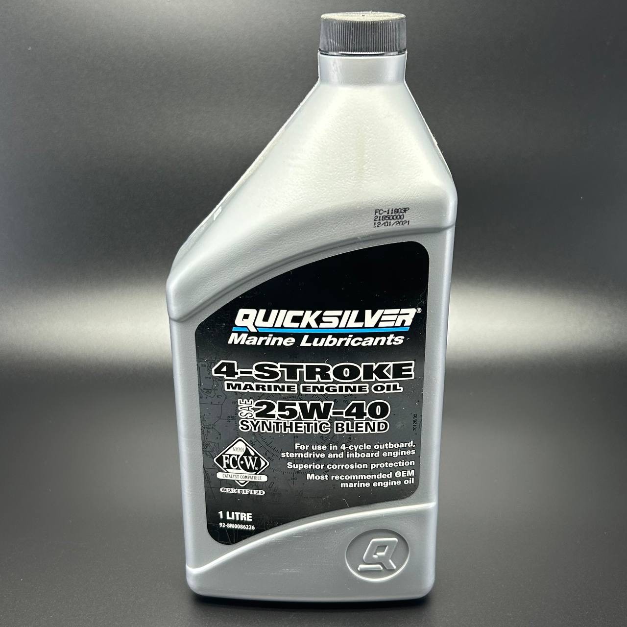 картинка Масло моторное Quicksilver 4-тактное 25W40 полусинтетическое SYN-QT4C@6 (1 л) от магазина Одежда+