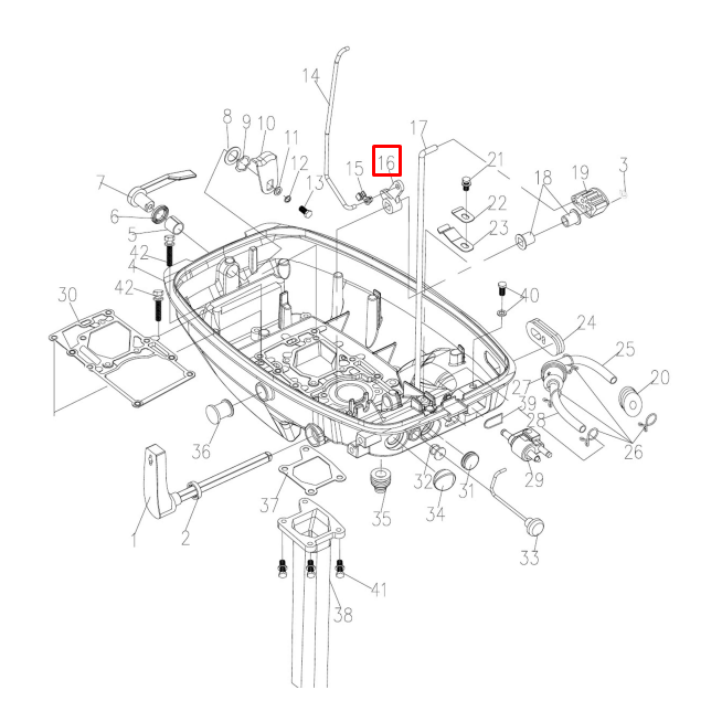 картинка Кулачек стопора стартера Tohatsu 8-9.8 (9.8F-01.05.04)  (YUELANG) от магазина Одежда+