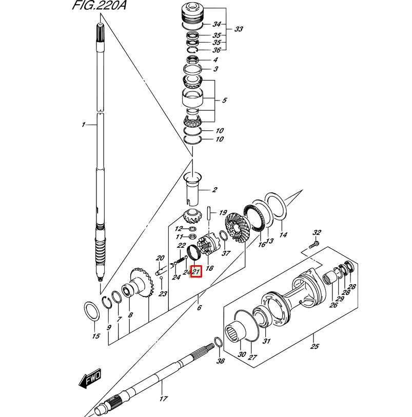 картинка Пружина муфты Suzuki DF150-300 (09440-56001) от магазина Одежда+