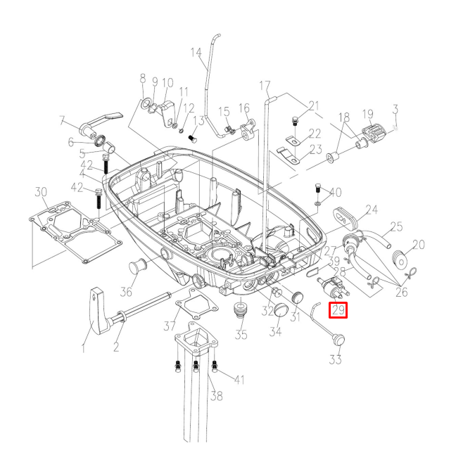 картинка Коннектор топливный Yamaha 4-90, F4-70 (из мотора (папа)) (15F-01.07.01.00; 15A-303001)(YUELANG) от магазина Одежда+