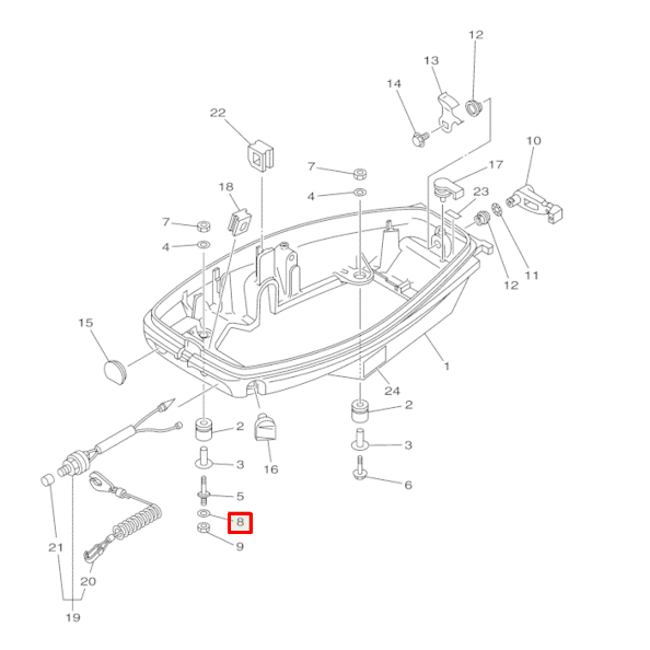 картинка Шайба Yamaha 4-100, F2.5-350 (YUELANG)(16х8х1) от магазина Одежда+