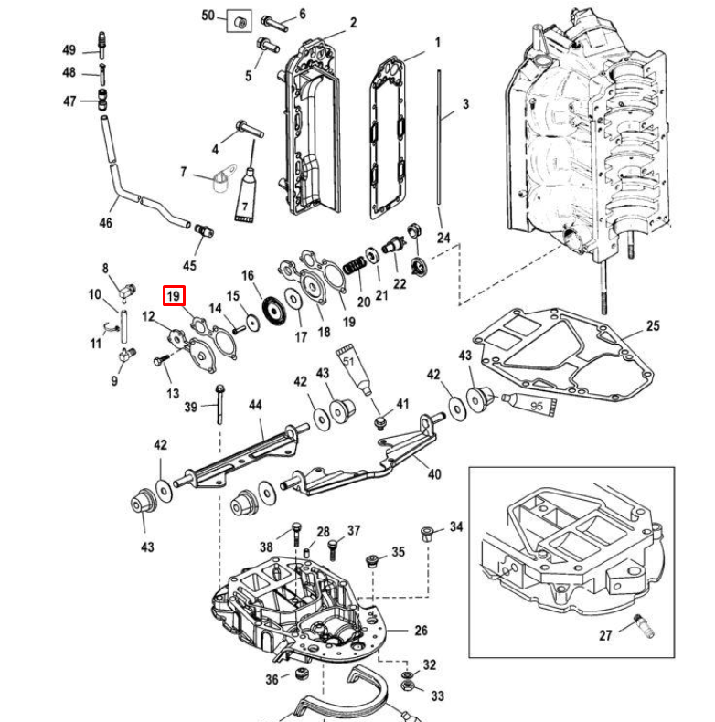 картинка Прокладка паронитовая MERCURY 135-200 (Quicksilver) от магазина Одежда+