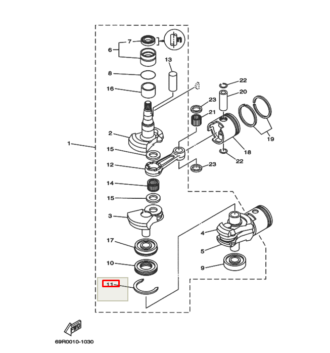 картинка Стопорное кольцо Yamaha 20-50 (Yamaha) от магазина Одежда+