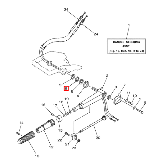 картинка Шайба волнистая румпеля Yamaha 20-30 (90206-28001;90206-28M07)Япония от магазина Одежда+