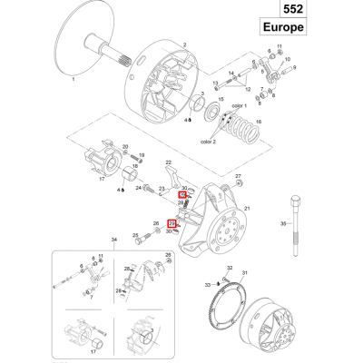 картинка Уплотнительное Кольцо Вариатора Для BRP Ski Doo (732401030) 5x10x2.5 мм (KINETIX) от магазина Одежда+
